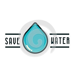 Savewater. Vector illustration decorative design