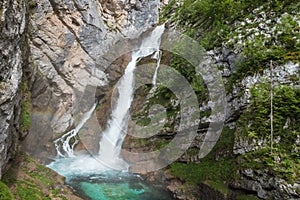 Savica falls in Triglavski narodni park, Slovenia