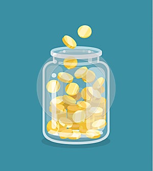 Saving flat money jar