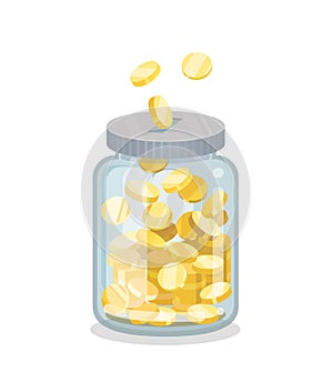 Saving flat money jar