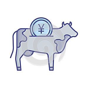 Saving flat vector icon which can easily modify or edit