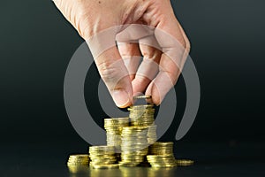 Saving money concept