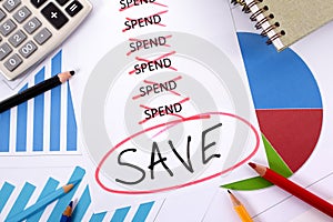 Saving money plan checklist