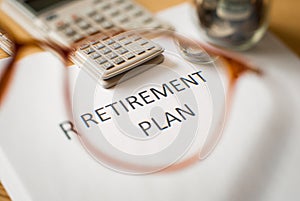 Saving money for retirement plan