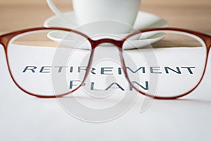 Saving money for retirement plan