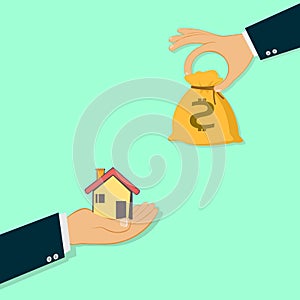Saving money ,save money for buy home vector