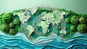 Saving Our Planet: A Paper Art Tribute to World Water Day and Environmental Protection