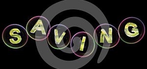 The saving word in bubble