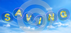 The saving word in bubble