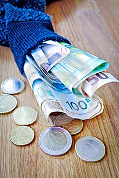 Savings in an old sock