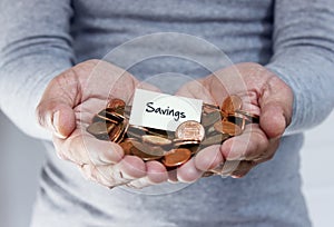 Savings plan with loose coins