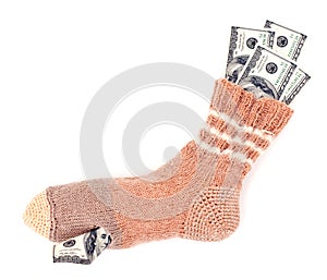 Savings in the sock