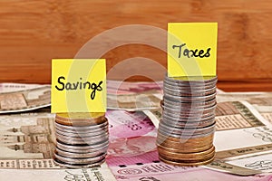 Savings and taxes