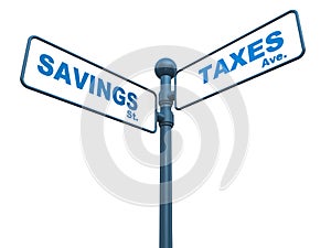 Savings and taxes