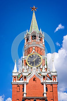 Savior's tower of Moscow Kremlin, Russia