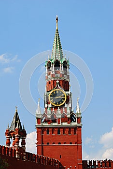 Saviors clock tower. Moscow Kremlin.