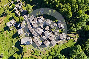 Savogno - Valchiavenna IT - Aerial view