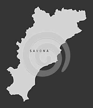 Savona province map