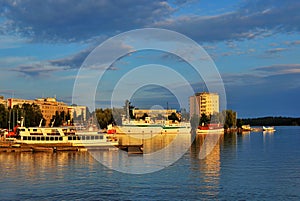 Savonlinna at sunset