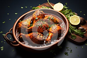 Savor the aromatic blend of masala with succulent chicken drumsticks