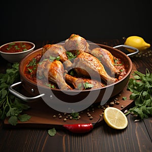 Savor the aromatic blend of masala with succulent chicken drumsticks