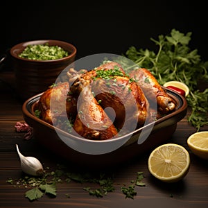 Savor the aromatic blend of masala with succulent chicken drumsticks
