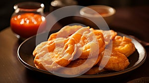 Sopaipillas: Pumpkin-Based Fried Pastries with Pebre Sauce photo