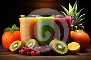 Savor diverse flavors in our fruit and veggie smoothie assortment