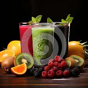 Savor diverse flavors in our fruit and veggie smoothie assortment