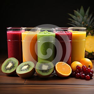 Savor diverse flavors in our fruit and veggie smoothie assortment