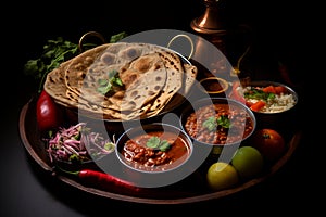 Savor the Exquisite Flavor. Indulge in the Aromatic Delight of Traditional Indian Dish Chole Bhature