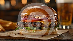 Savor the flavor indulge in a mouthwatering burger, a tempting culinary delight