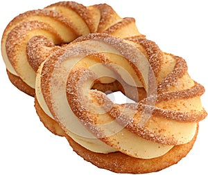 Delicious Chinese donut offers a light, fluffy texture with irresistible sweetness. photo