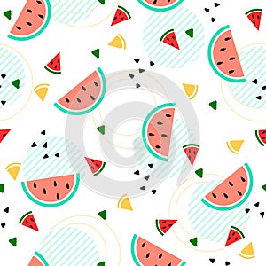 Savor the Slice Juicy Watermelon vector Pattern