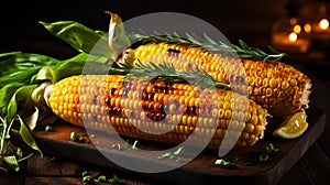 Savor the temptation indulge in the exquisite delight of expertly grilled sweet corn