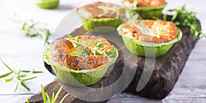 Savory cheddar cheese and leek mini quiches