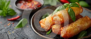 Savory Dynamite Lumpia: A Cheesy Delight. Concept Food Photography, Savory Appetizers, Cheese