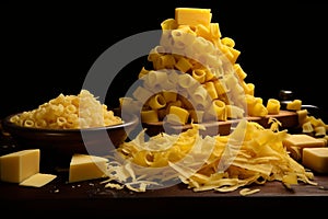 Savory Pasta cheese. Generate Ai