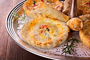 Savory pastry selection