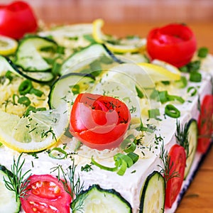 Savory Sandwich Cake (SmÃÂ¶rgÃÂ¥stÃÂ¥rta) photo