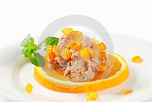 Savory spread with orange
