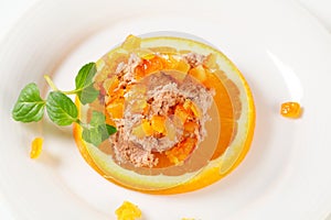 Savory spread with orange