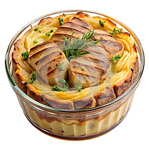 Savory Steak and Potato Pudding