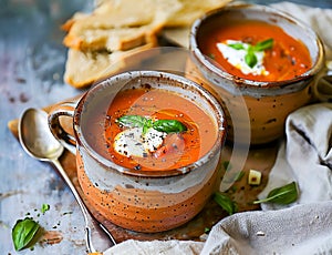 Savory Tomato Basil Soup