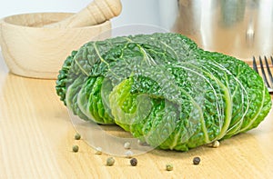 Savoy cabbage rolls