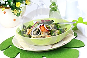 Savoy cabbage stew photo
