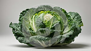 Savoy cabbage on a white background. Isolated