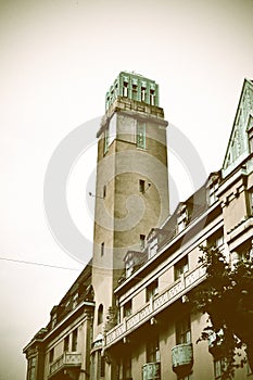 Vintage Tower In Malmoe, Sweden photo