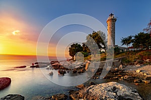Savudrija Croatia Beach Lighthouse sea sunset