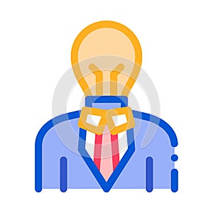 Savvy Man Icon Vector Outline Illustration